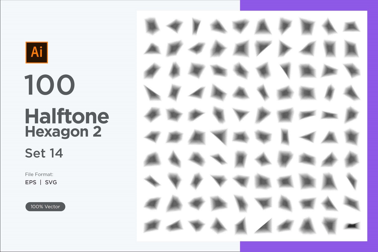 Kit Graphique #345682 Hexagone Halftone Divers Modles Web - Logo template Preview