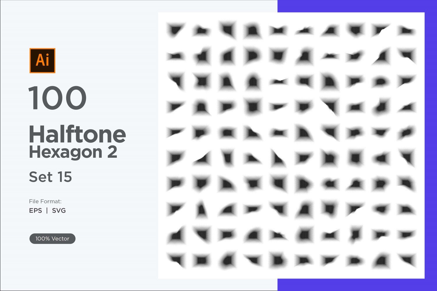 Kit Graphique #345683 Hexagone Halftone Divers Modles Web - Logo template Preview