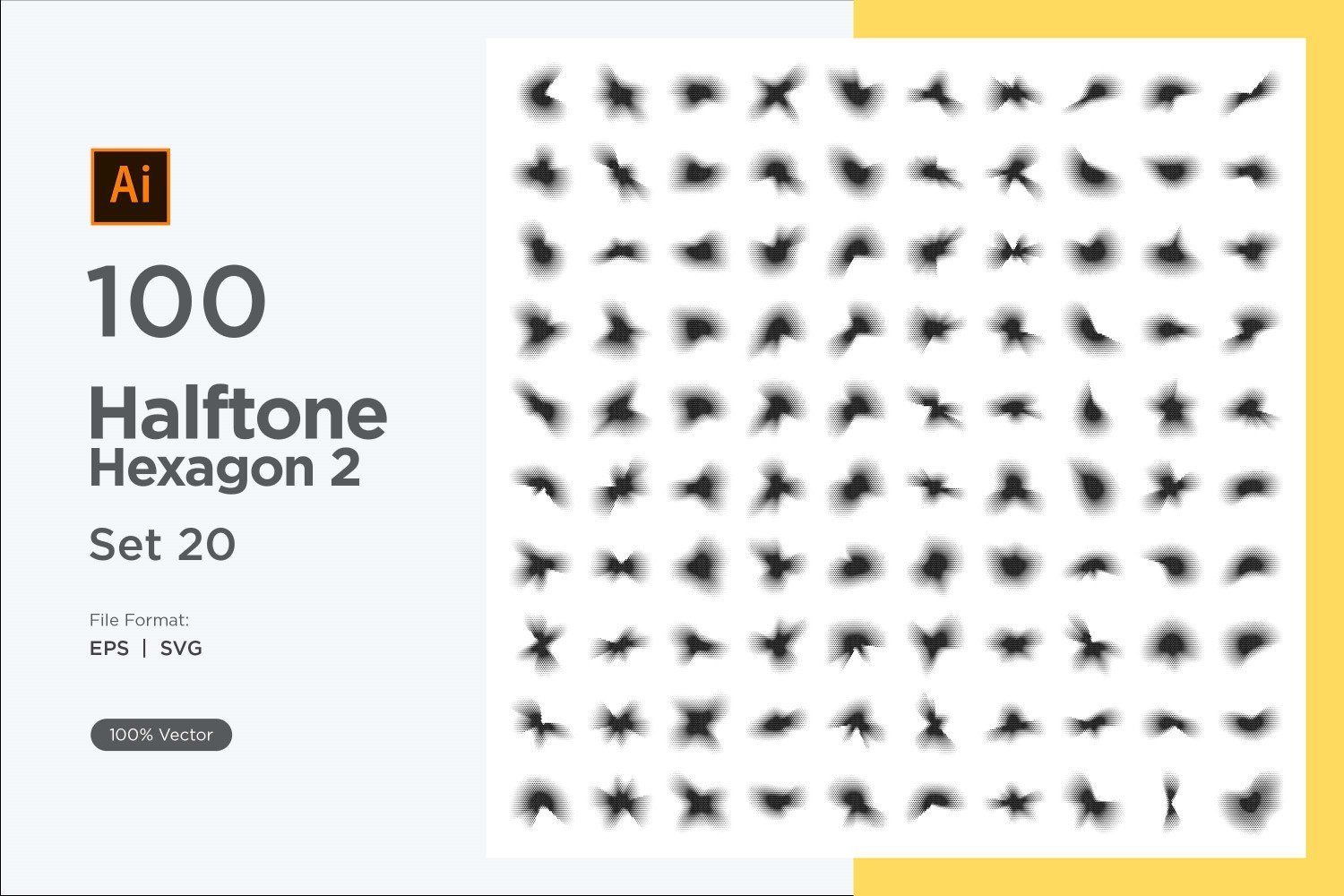 Kit Graphique #345688 Hexagone Halftone Divers Modles Web - Logo template Preview