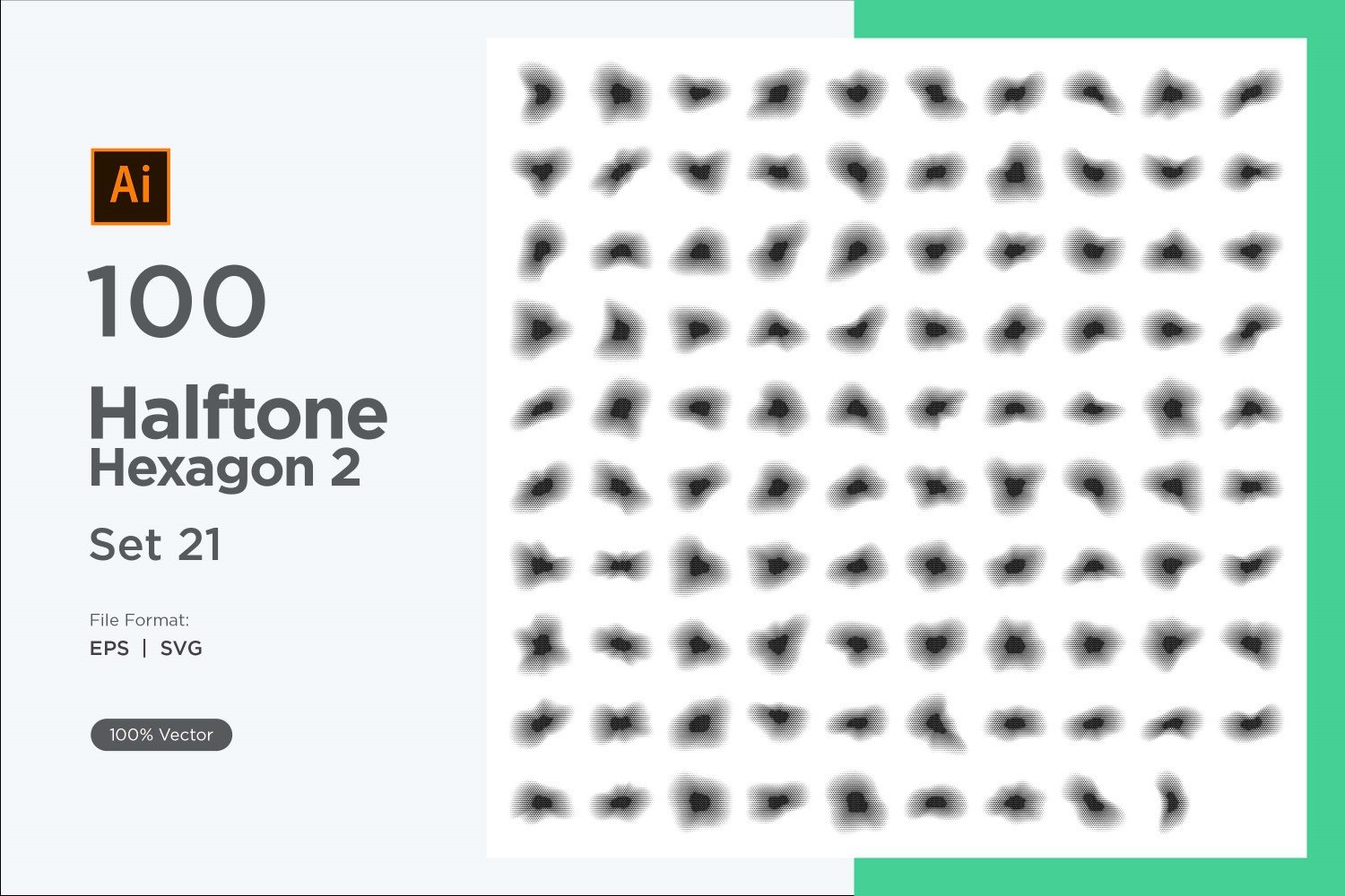 Kit Graphique #345689 Hexagone Halftone Divers Modles Web - Logo template Preview