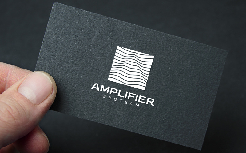 Amplifier eko wave abstract logo design template Logo Template