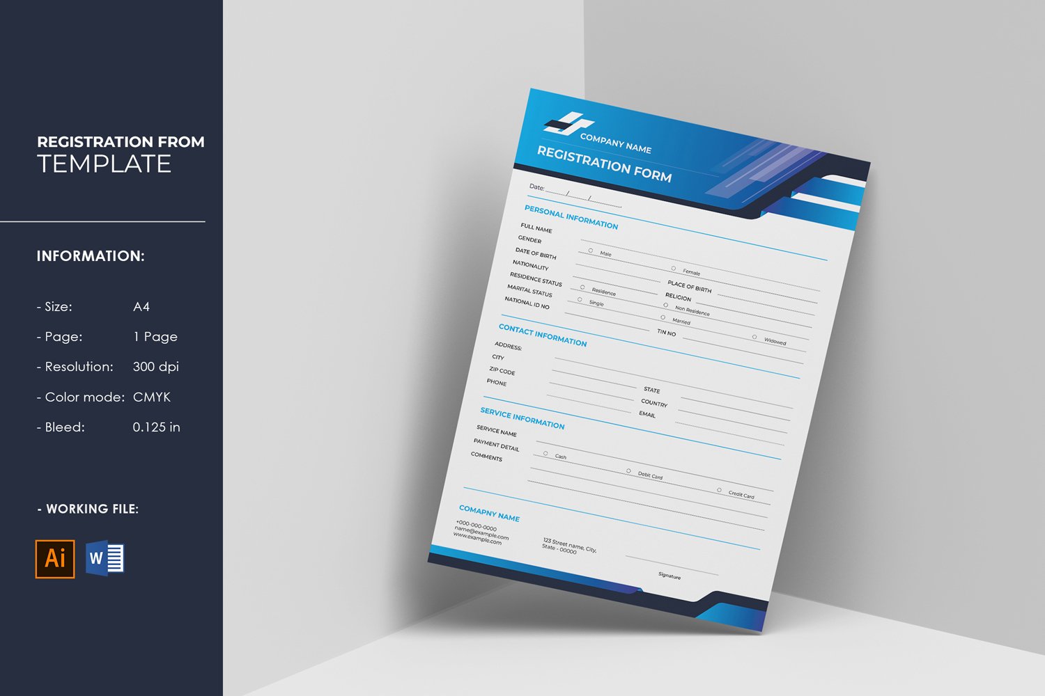 Template #345784 Form Application Webdesign Template - Logo template Preview