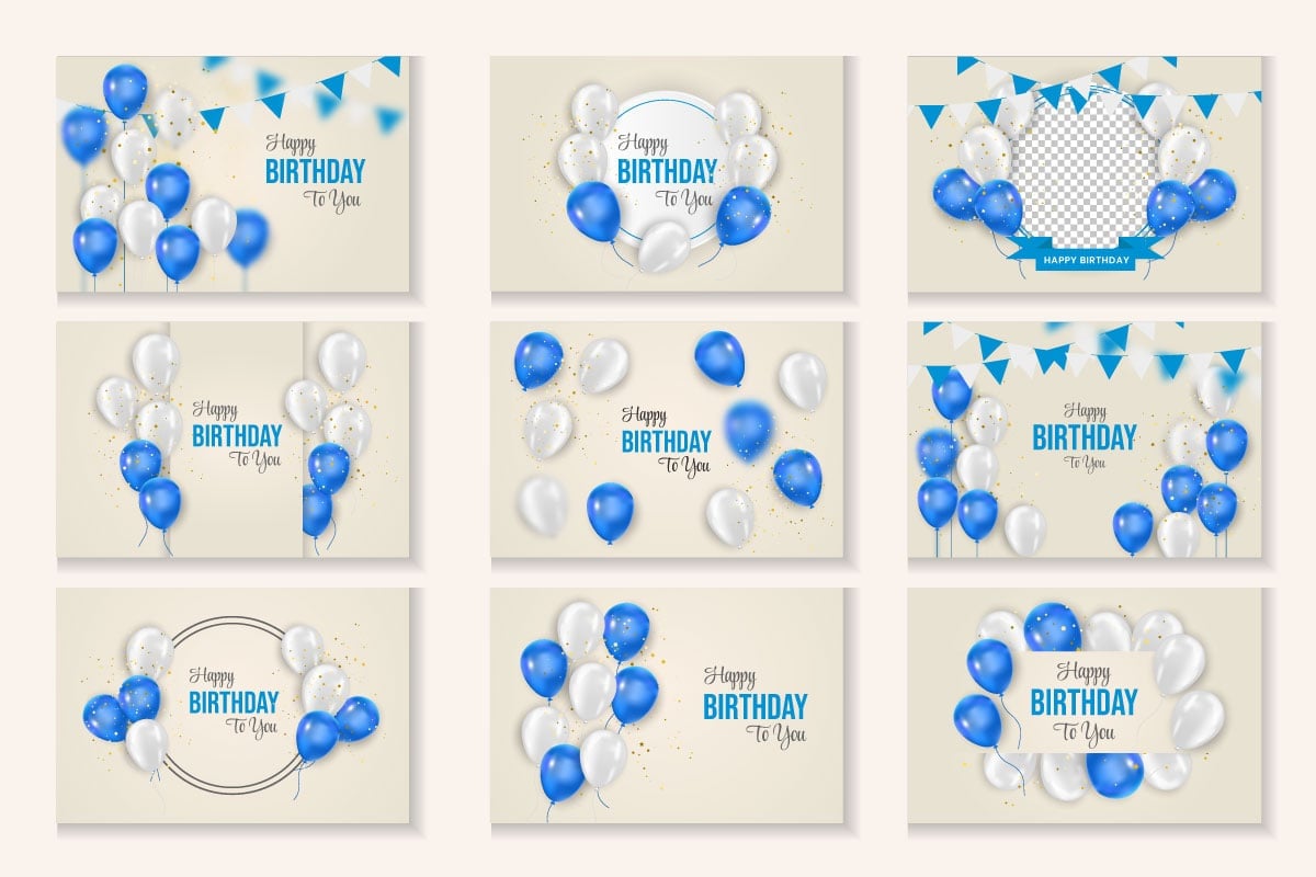 Kit Graphique #345803 Happy Birthday Divers Modles Web - Logo template Preview