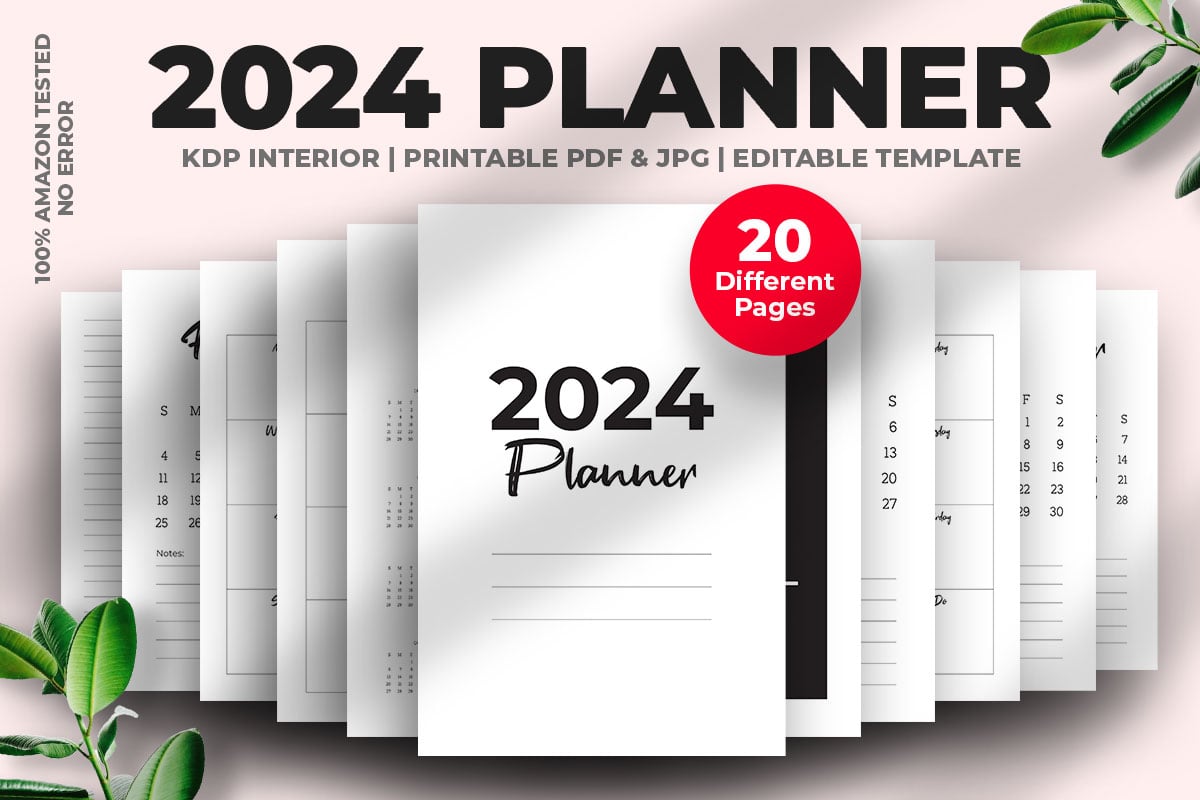 Template #345871 Planner Kdp Webdesign Template - Logo template Preview