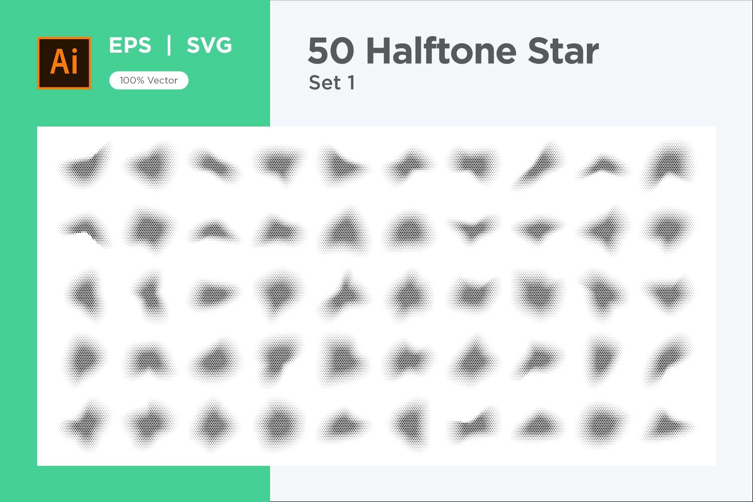 Kit Graphique #345881 Stars Halftone Divers Modles Web - Logo template Preview