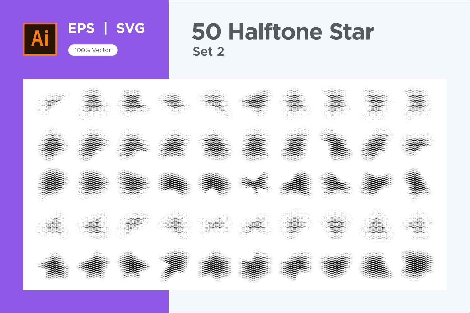 Kit Graphique #345882 Stars Halftone Divers Modles Web - Logo template Preview