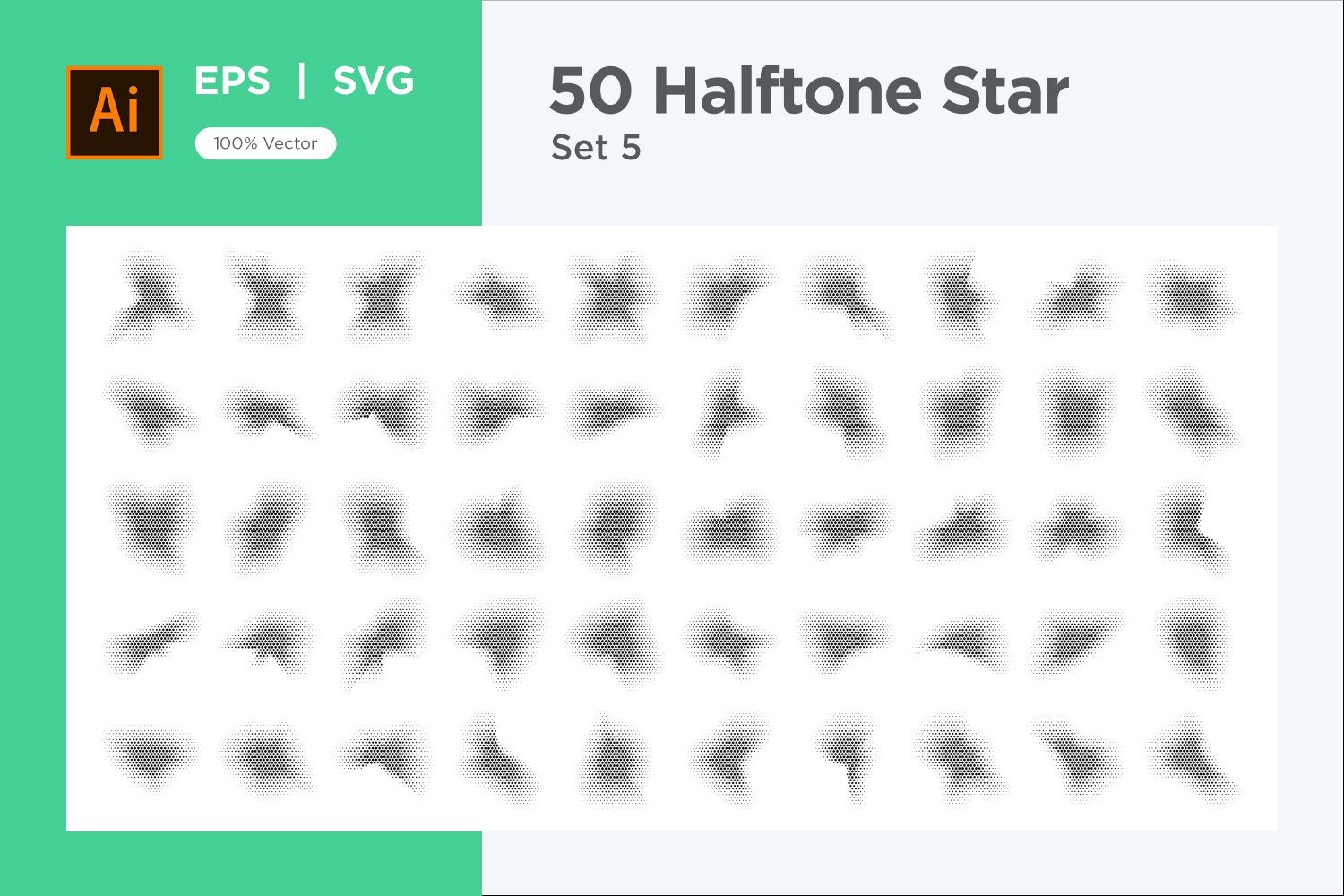 Kit Graphique #345885 Stars Halftone Divers Modles Web - Logo template Preview
