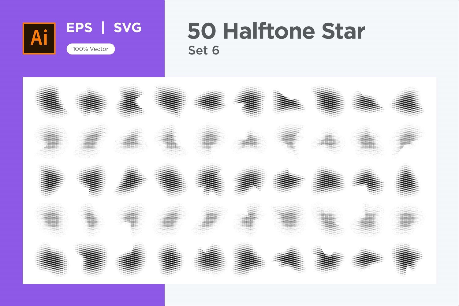 Kit Graphique #345886 Stars Halftone Divers Modles Web - Logo template Preview