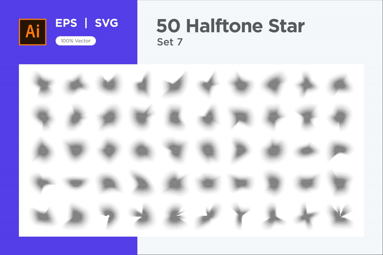 Kit Graphique #345887 Stars Halftone Divers Modles Web - Logo template Preview