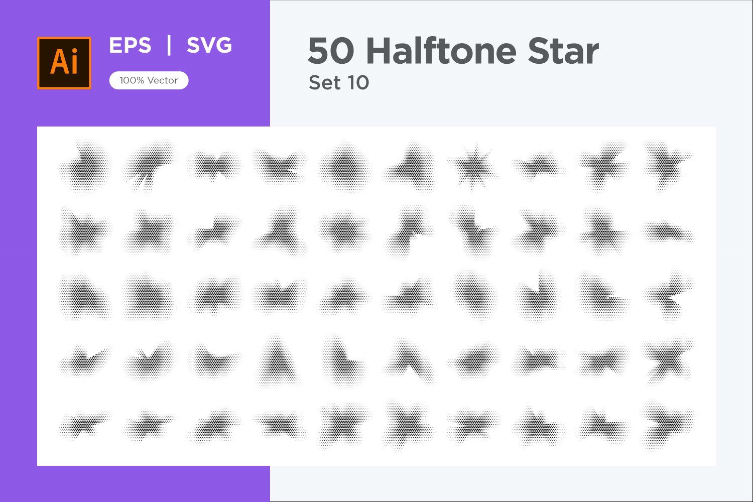 Kit Graphique #345890 Stars Halftone Divers Modles Web - Logo template Preview