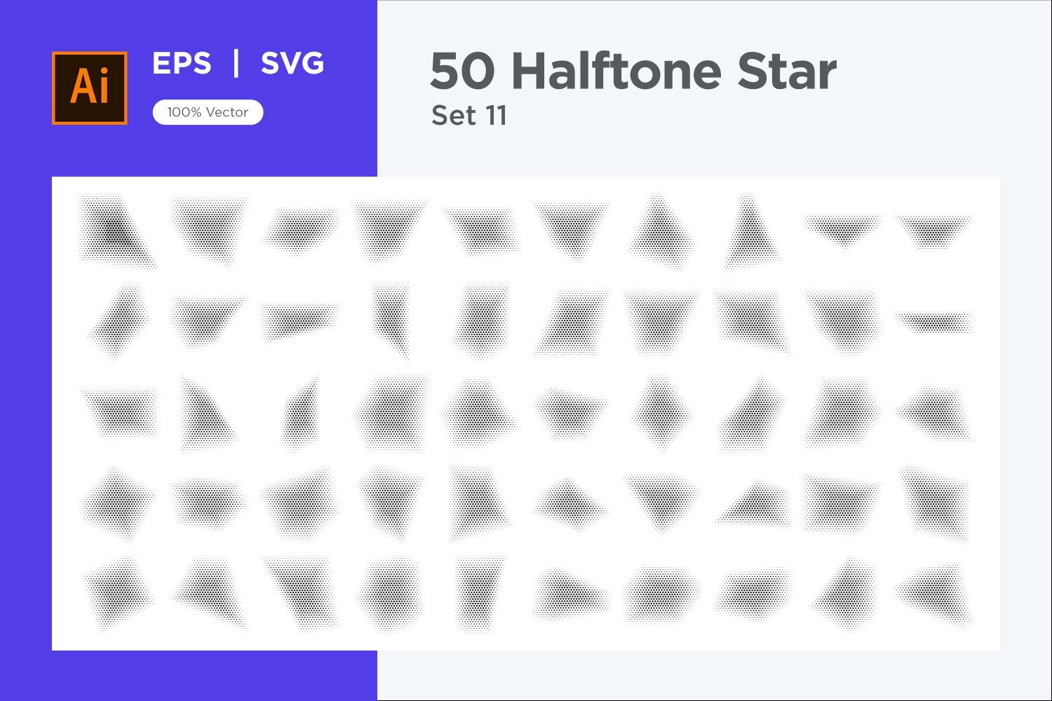 Kit Graphique #345891 Stars Halftone Divers Modles Web - Logo template Preview