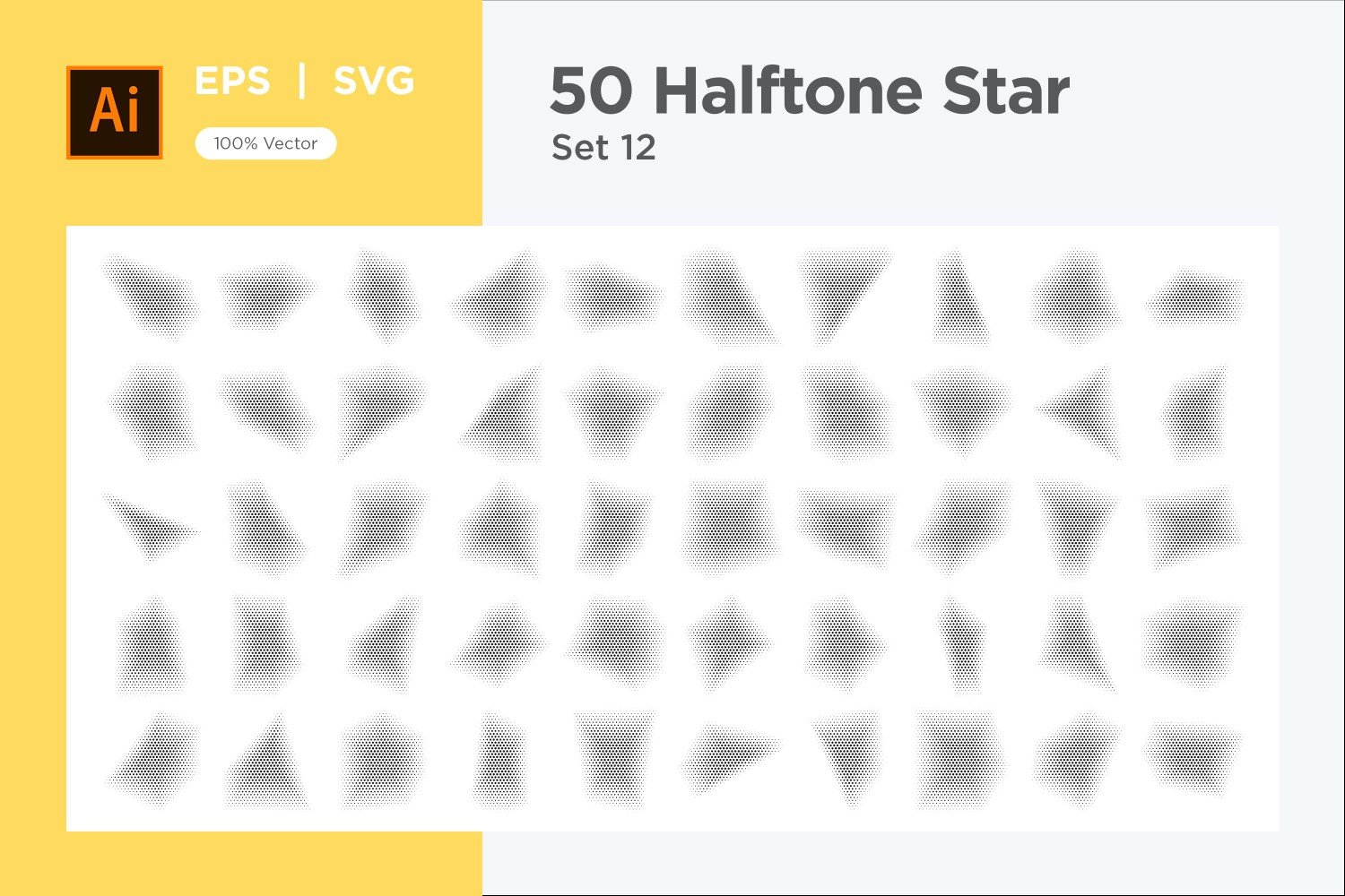 Kit Graphique #345892 Stars Halftone Divers Modles Web - Logo template Preview