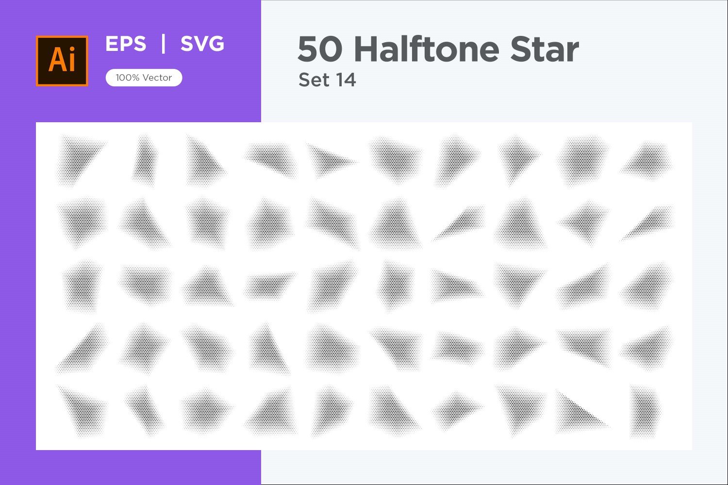 Kit Graphique #345894 Stars Halftone Divers Modles Web - Logo template Preview