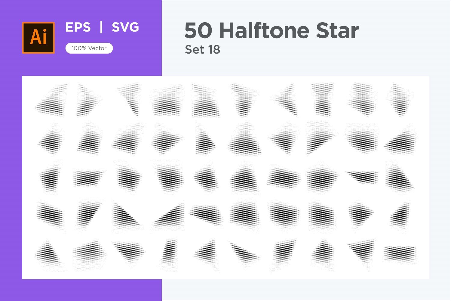 Kit Graphique #345898 Stars Halftone Divers Modles Web - Logo template Preview