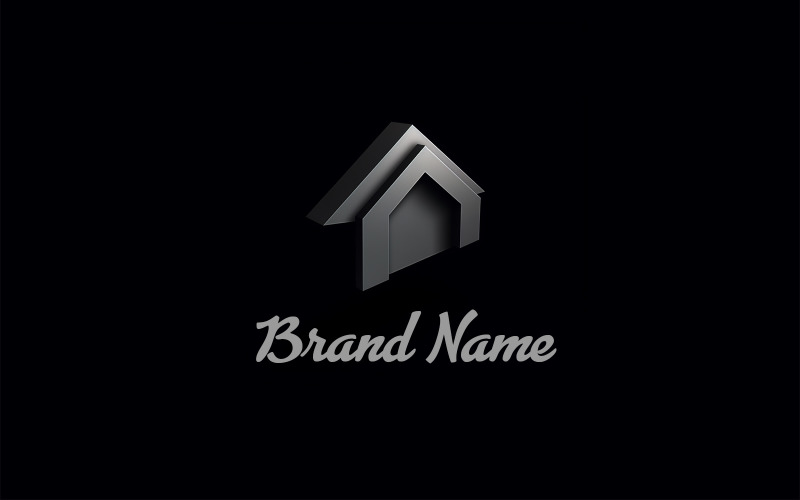 3D House Logo | Real Estate Logo Design Logo Template