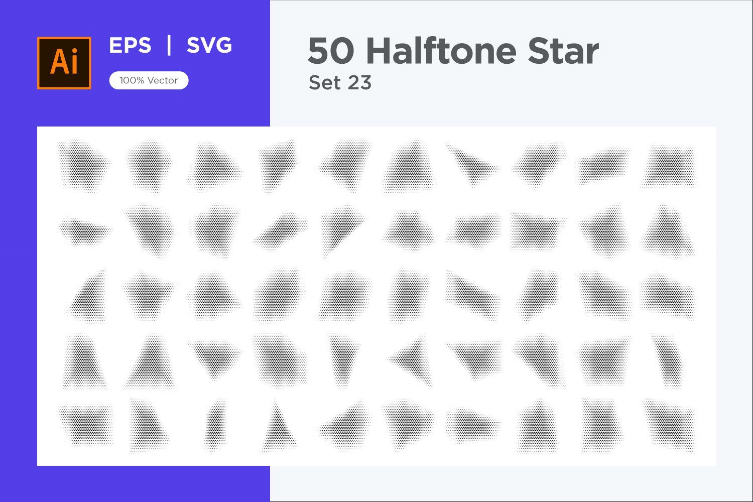 Kit Graphique #345903 Stars Halftone Divers Modles Web - Logo template Preview
