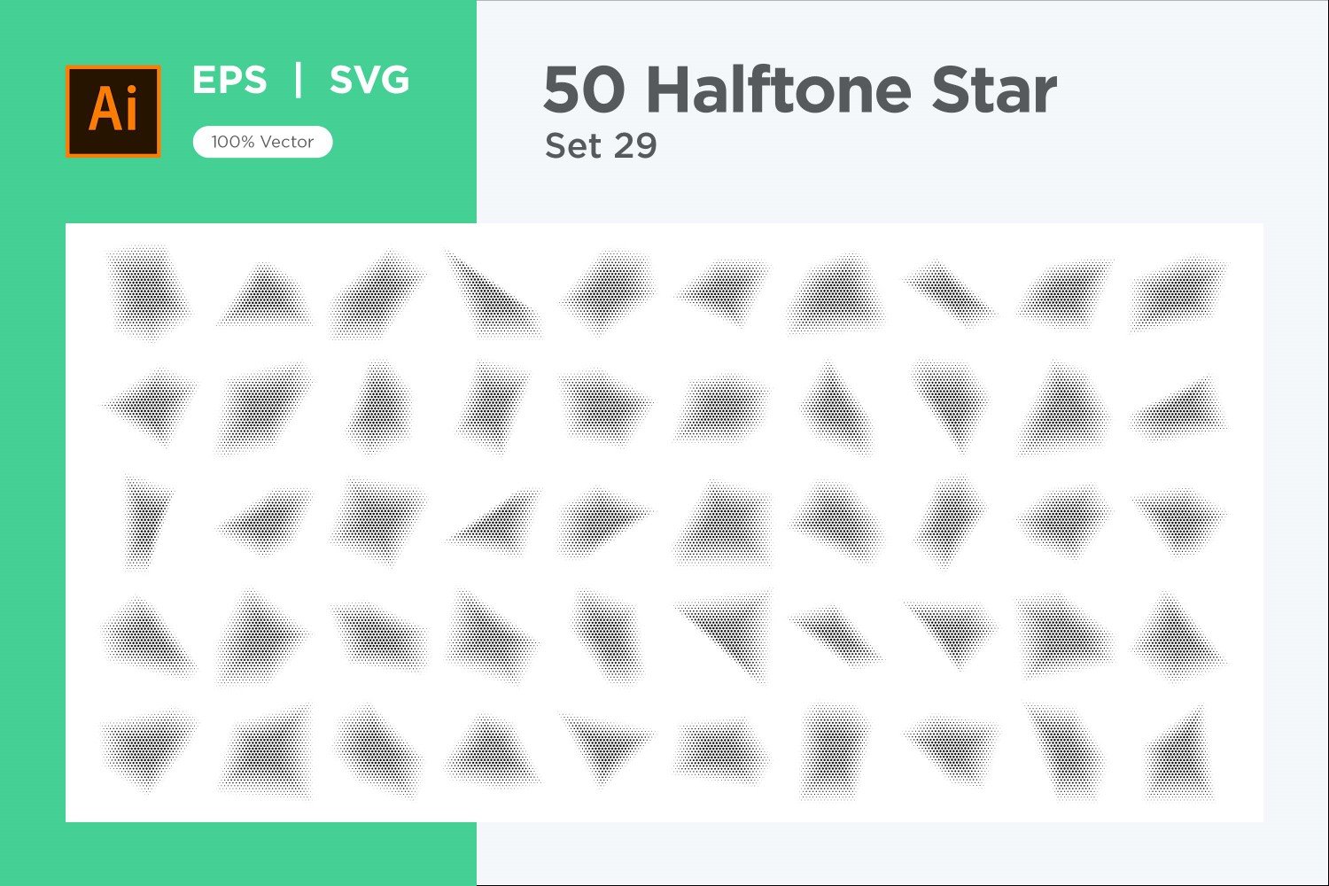 Kit Graphique #345909 Stars Halftone Divers Modles Web - Logo template Preview