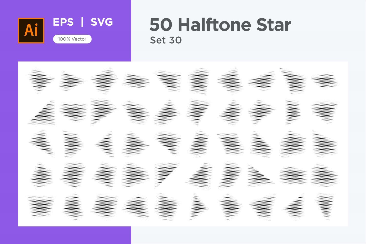 Kit Graphique #345910 Stars Halftone Divers Modles Web - Logo template Preview