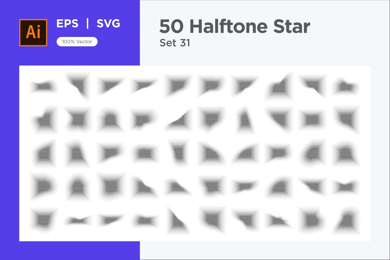 Kit Graphique #345911 Stars Halftone Divers Modles Web - Logo template Preview