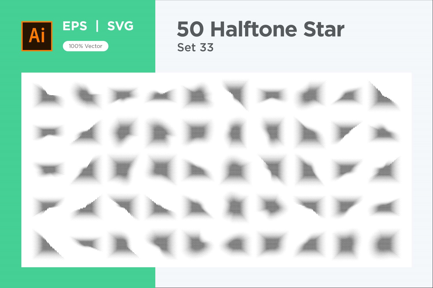 Kit Graphique #345913 Stars Halftone Divers Modles Web - Logo template Preview
