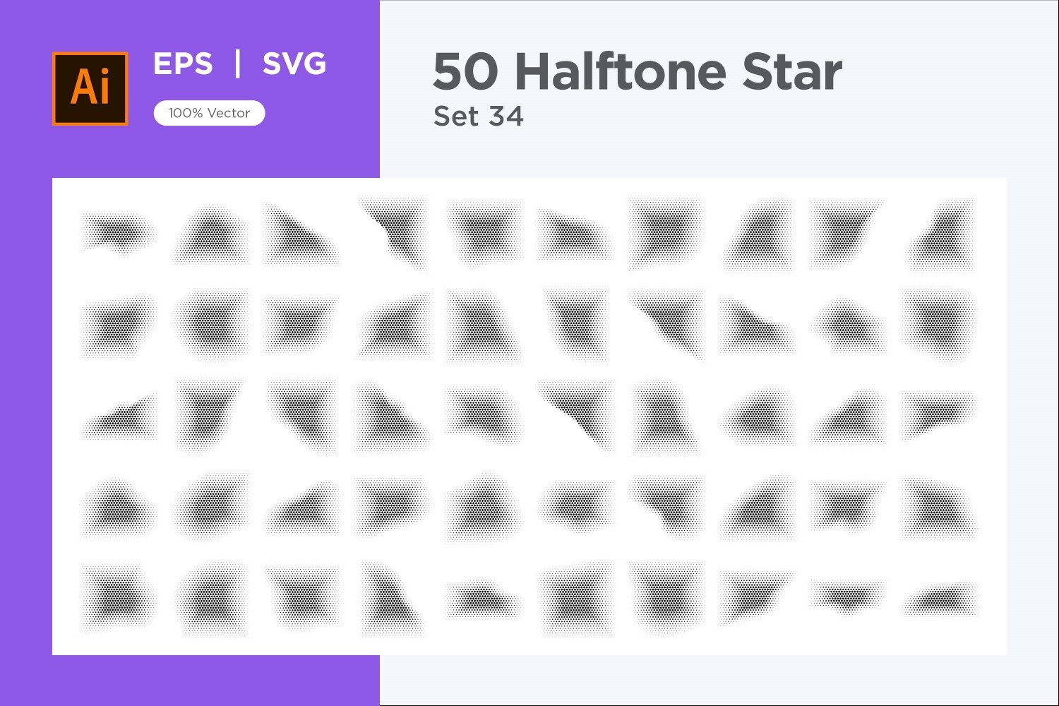 Kit Graphique #345914 Stars Halftone Divers Modles Web - Logo template Preview