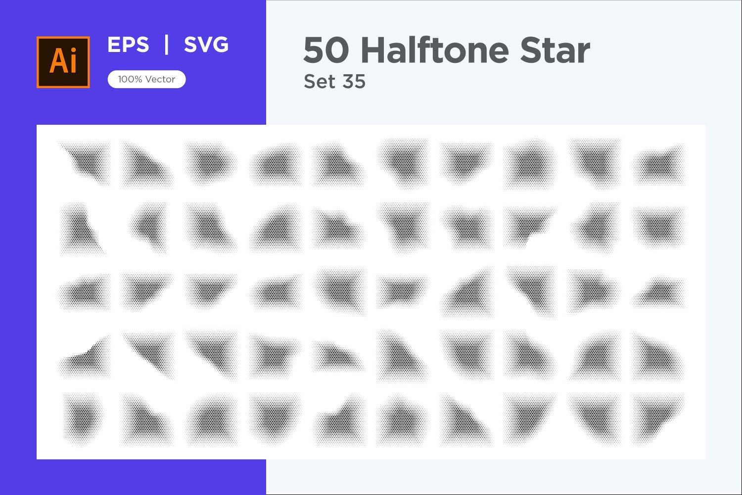 Kit Graphique #345915 Stars Halftone Divers Modles Web - Logo template Preview