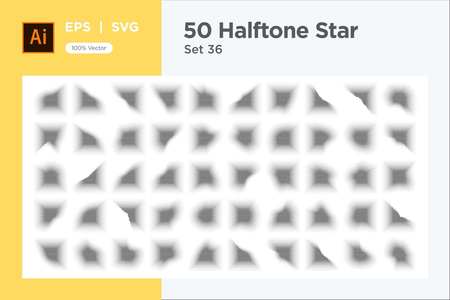 Kit Graphique #345916 Stars Halftone Divers Modles Web - Logo template Preview