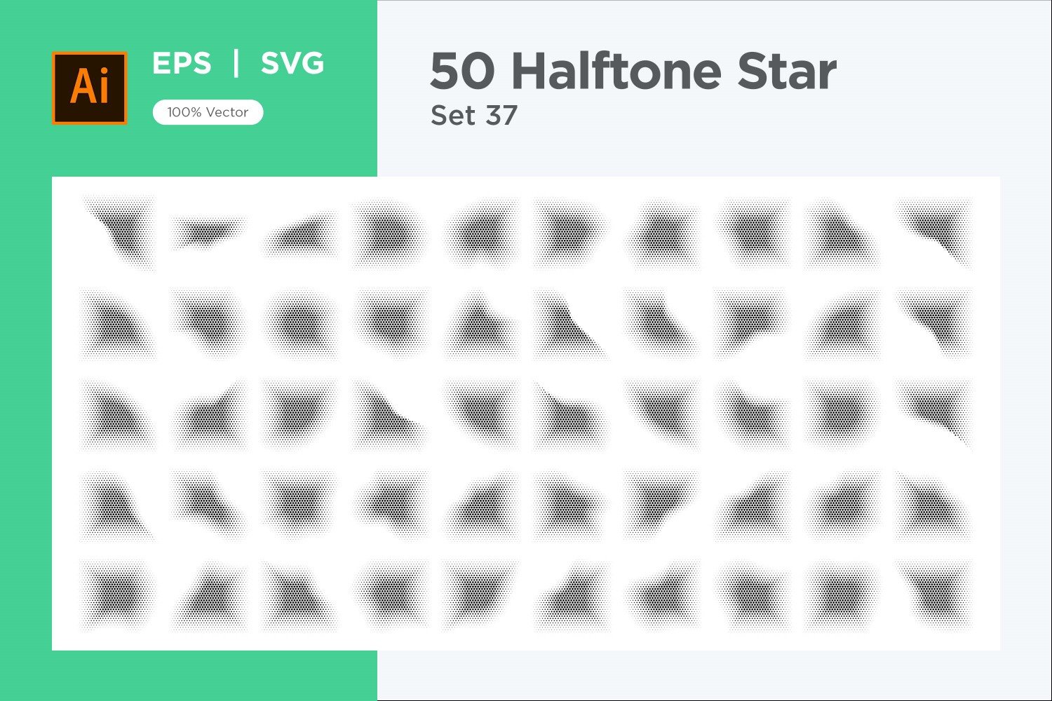 Kit Graphique #345918 Stars Halftone Divers Modles Web - Logo template Preview