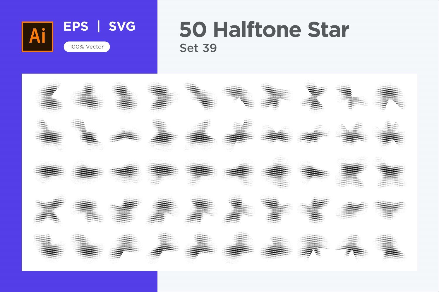 Kit Graphique #345920 Stars Halftone Divers Modles Web - Logo template Preview