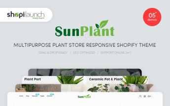 Szablon Shopify Sunplant - MultiPurpose Plant Store Responsive #100069
