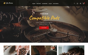 Tema De PrestaShop "o`Joe Aroma - Coffee Online Shop Template" #100042