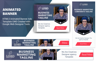 Animated Banner namens "HTML5 Ad Templates V1" #100549