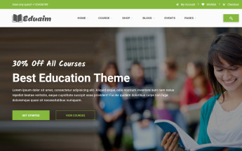 Website Vorlage namens "Eduaim - Education" #100528