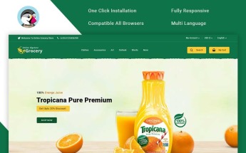 Tema De PrestaShop "Online Bigstore Grocery" #100697