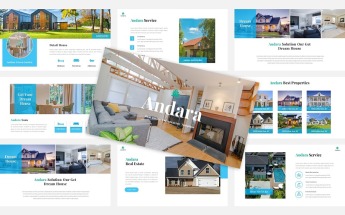 Template PowerPoint #100615 "Andara - Real Estate"