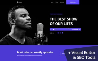 C.A.S.T. - Podcast Landing Page Template