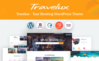 Bootstrap Travelux - Tour Booking Wordpress #101185