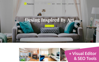 Panorax - Interior Design Moto CMS 3 Template