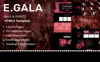 Responsywny szablon strony www Egala | Gala & Events HTML #101561