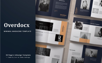 Overdocx Minimal Magazine Template