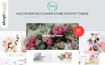 Shopify motiv "Floza - MultiPurpose Flower Store" #101712