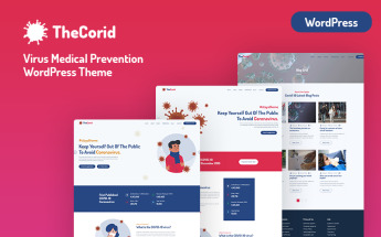 WordPress Theme namens "Thecorid - Corona Virus(Covid-19) Medical Prevention" #101713