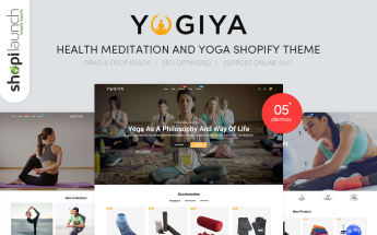 Yogiya - Health Meditation And Yoga Shopify Theme