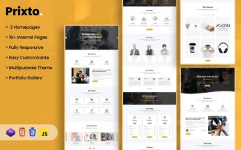 Prixto - Multipurpose Business Theme Website Template