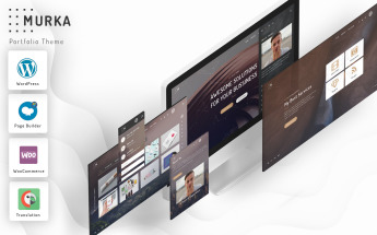 Murka - Full Screen Personal Portfolio WordPress Theme