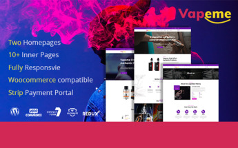 Responzivní WordPress motiv "Vapeme | Modern Vape Shop" #102600