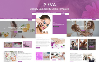 EVA- Beauty Spa, Nail & Salon Muse Template