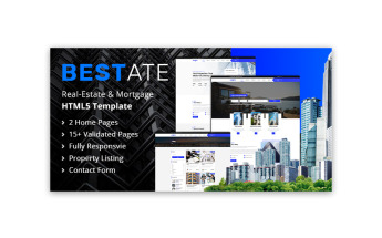 Responsivt Bestate | Real Estate HTML5 Hemsidemall #102883