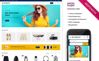Responsywny motyw WooCommerce Snapcart - The Ultimate Mega Shop Responsive #104274