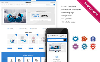 Reszponzív Medicoso - The Medical Store Responsive WooCommerce sablon 104449